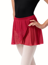 Load image into Gallery viewer, Ladies Cherry Zoe Floral Mesh Skirt