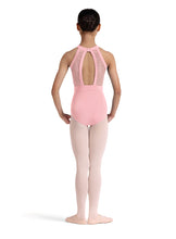 Load image into Gallery viewer, Girls Candy Pink Kiki Floral Halterneck Leotard