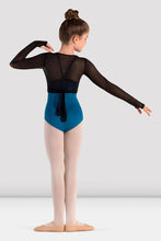 Load image into Gallery viewer, Girls Henny Mesh Wrap Top- Black