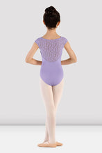 Load image into Gallery viewer, Girls Lilac Majesty Cap Sleeve Leotard