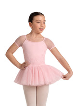 Load image into Gallery viewer, Girls Candy Pink Lucy Floral Cap Sleeve Tutu Dress