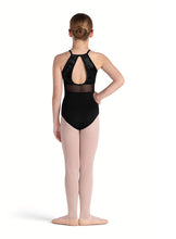 Load image into Gallery viewer, Girls Rosie Black Halterneck Leotard