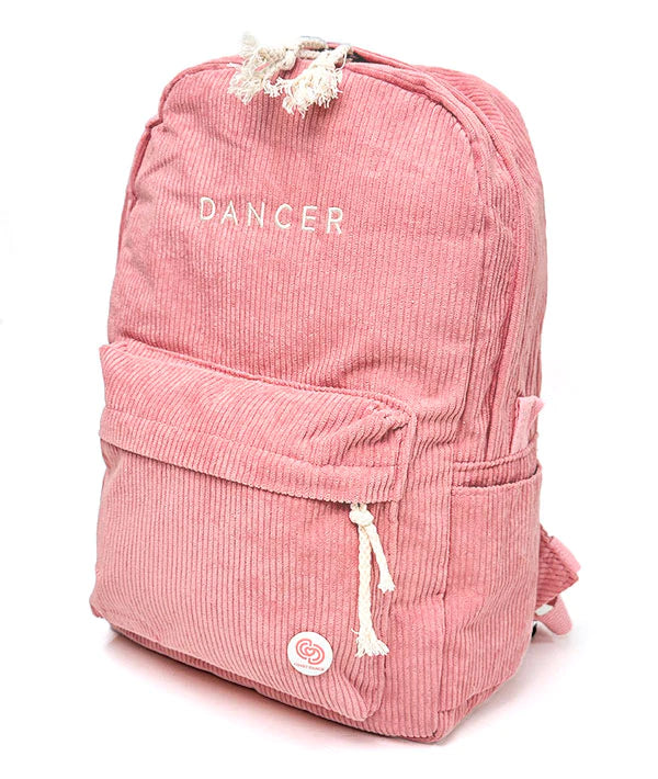 Corduroy Dancer Backpack- Rose