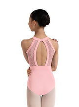 Load image into Gallery viewer, Girls Candy Pink Kiki Floral Halterneck Leotard