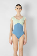 Load image into Gallery viewer, Adult Elli Bluebell/ Pistachio/ Antique leotard
