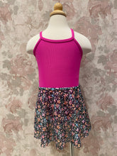 Load image into Gallery viewer, Child Floral Printed Skirt - Rainbow Daisy