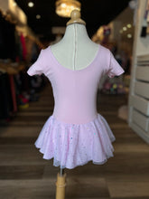 Load image into Gallery viewer, Kids Pink Glitter Skirt Short Sleeve Dress