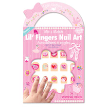 Load image into Gallery viewer, Ballet Bliss Bracelet an Nail Sticker Girly Gift Set