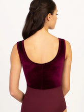 Load image into Gallery viewer, Jewelry Box Square Neck Tank Garnet Leotard