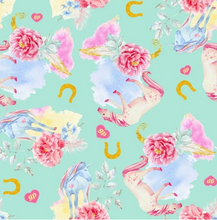 Load image into Gallery viewer, Girls High Waist Legging Pony Bouquet