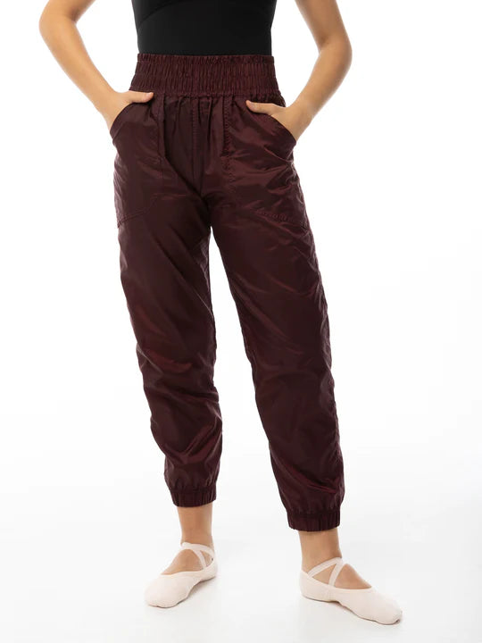 Adult Burgundy Fall Solid Ripstop Jogger Pant