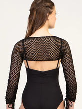 Load image into Gallery viewer, Adult Woodstock Black Knit Shrug Top