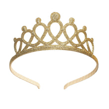 Load image into Gallery viewer, Girl Gold Tiara Headband