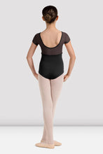 Load image into Gallery viewer, Girls Mirella Black Miami Cap Sleeve Leotard