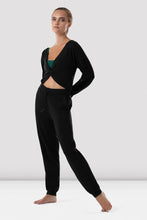 Load image into Gallery viewer, Ladies Cara Reversible Twist Knit Top Black