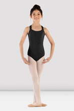 Load image into Gallery viewer, Girls Black Majesty Cross Back Leotard