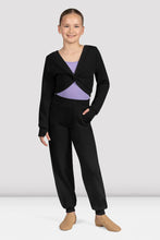 Load image into Gallery viewer, Girls Tamsyn Reversible Twist Knit Top Black