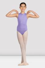 Load image into Gallery viewer, Girls Lilac Glow Girl Zip Front Leotard