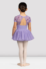 Load image into Gallery viewer, Girls Belle Floral Cap Sleeve Tutu Dress Lilac