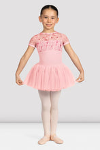 Load image into Gallery viewer, Girls Belle Floral Cap Sleeve Tutu Dress Candy Pink