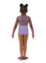 Load image into Gallery viewer, Girls Kendra Lace Print Mesh Back Lavender Cami Leo