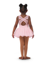Load image into Gallery viewer, Girls Pink Mesh Cross Back Tank Tutu Dress
