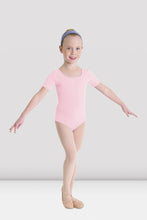 Load image into Gallery viewer, Girls Short Sleeve Round Neck Leotard (Variety of Colors)