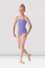 Load image into Gallery viewer, Girls Mirella Princess Seam V Front Camisole Leotard (Variety of Colors)