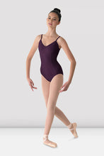 Load image into Gallery viewer, Ladies Mirella Blackberry V-neck Camisole Leotard