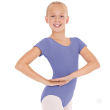 Load image into Gallery viewer, Girls Short Sleeve Microfiber Leotard (Variety of Colors)