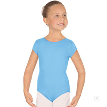 Load image into Gallery viewer, Girls Short Sleeve Microfiber Leotard (Variety of Colors)