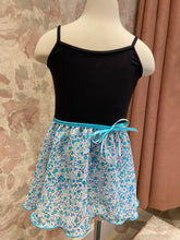Load image into Gallery viewer, Girls Ditsy Flower Turquoise Pull On Skirt