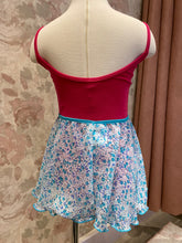 Load image into Gallery viewer, Girls Ditsy Flower Turquoise Pull On Skirt