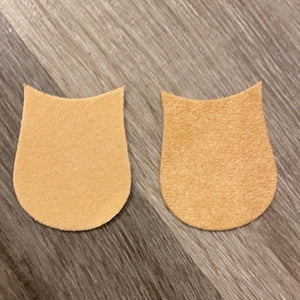 Suede Toe Caps For Pointe Shoes