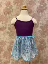 Load image into Gallery viewer, Girls Ditsy Flower Turquoise Pull On Skirt