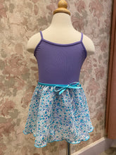 Load image into Gallery viewer, Girls Ditsy Flower Turquoise Pull On Skirt