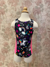 Load image into Gallery viewer, Girls Unicorn Forever Pink Gymnastic Leotard