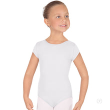 Load image into Gallery viewer, Girls Short Sleeve Microfiber Leotard (Variety of Colors)