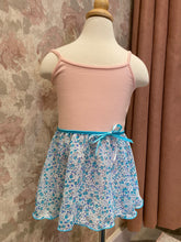 Load image into Gallery viewer, Girls Ditsy Flower Turquoise Pull On Skirt
