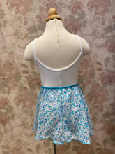 Load image into Gallery viewer, Girls Ditsy Flower Turquoise Pull On Skirt