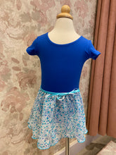 Load image into Gallery viewer, Girls Ditsy Flower Turquoise Pull On Skirt