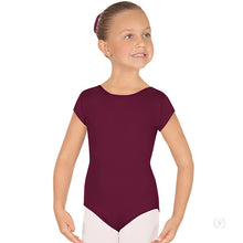 Load image into Gallery viewer, Girls Short Sleeve Microfiber Leotard (Variety of Colors)