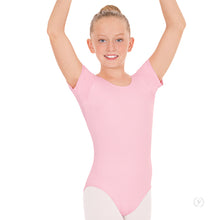 Load image into Gallery viewer, Girls Short Sleeve Microfiber Leotard (Variety of Colors)