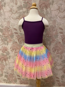 Girls Pink Star Rainbow Tutu