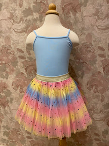 Girls Pink Star Rainbow Tutu