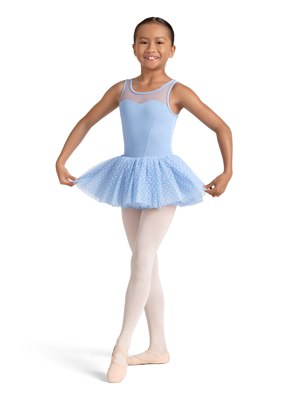 Girls Blue Kaleidoscope Tank Tutu Dress
