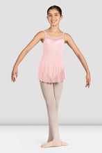 Load image into Gallery viewer, Girls Mirella Pink Glow Girl Camisole Skirted Leotard
