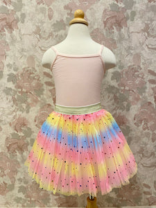 Girls Pink Star Rainbow Tutu