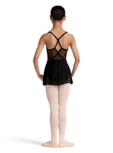 Load image into Gallery viewer, Girls Black Jesse Floral Skirted Camisole Leotard
