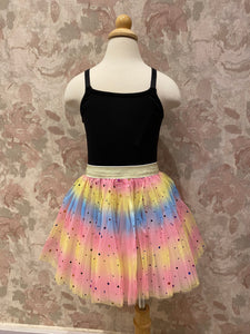 Girls Pink Star Rainbow Tutu